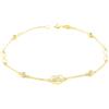 Monde Petit - Bracciale Donna Ragazza Oro Giallo 9K Albero della Vita Circonita Brillante 18 cm - Scatola Regalo - Certificato di garanzia