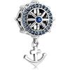 LES FOLIES DI PAOLA GRIECO Charm Timone Ancora Mare Estate in argento 925 - Les Folies per Pandora