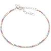 Louis Ciocchetti dal 1887 Bracciale Tennis Nero Argento 925 con Zirconi 5A, Gioiello Elegante Regolabile per Donna - Idea Regalo Raffinata con Packaging Lusso - Qualità Made in Italy