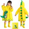 Ynport Crefreak Bambini Poncho Antipioggia Impermeabile Mantello Antipioggia Pieghevole Impermeabile Bambini Carino Impermeabile Leggero Zaino Di Scuola Hoodied Impermeabile, Giallo, M