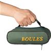 Tofern 2 Pezzi Borse Nylon Robusta Senza Bocce da Spiaggia Petanque 720g 72mm Gioco Boules per Giocare Giardino Francesi Adulti Bambini Unisexe, Verde per 3 Bocce