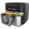 Cecotec Friggitrice ad Aria 9 Litri - Air Fryer Cecofry Dual 9000. 2850W, Dietetica e Digitale, Pannello Tattile, Divisibile in 2, Temperatura Doppia e Regolabile, 6 Modalità, Tecnologia PerfectCook