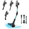 Cecotec Aspirapolvere Scopa Elettrica Senza Fili Conga Rockstar 2500 Thunder Flex Animal, Ciclone Parallelo, 400W, 30Kpa,122Aw, 65Min Auton, Tubo Flessibile, Spazzola Jalisco/Accessorio Animali