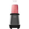 Cecotec Frullatore Portatile Elettrico Nutriblender Fusion. 1000 W, con 2 bicchieri portatili, 6 lame in acciaio inox rivestite in Titanio Nero, ideale per frullati e succhi, facile da pulire