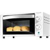 Cecotec Forno da tavolo Bake&Toast 1090 White, 10 l, 1000 W, timer 60 min, temperatura regolabile fino a 230 °C, teglia, griglia e pinze.