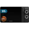 Cecotec Forno a Microonde 20L Proclean 3130 Flatbed. 700W e Grill 800W, Design Compatto, Interno Ceramico, Modalità Scongelamento, Timer 30 Min, Tecnologia 3Dwave