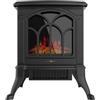 Cecotec Camino Elettrico da Terra ReadyWarm 1500 Flames. 1500 W, 2 Livelli di Potenza, Termostato Regolabile e Controllo Indipendente delle Fiamme, Area di Copertura 20 m2