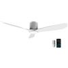 Cecotec Ventilatore da soffitto con telecomando e Wifi EnergySilence Aero 5400 Aqua Connected. 40 W, diametro 52" con 3 pale, Adatto per uso esterno, modalità winter-summer, timer, Senza luce