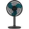 Cecotec - Ventilatore da Tavolo Portatile Dark a Batteria - 4000mAh Lunga Autonomia, 6 Pollici, Pannello Touch, 4 Velocità, Inclinazione Regolabile, Cavo USB