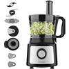 Cecotec Processore di Alimenti Comino 1000, 1000 W, 2 Velocità e Pulse, Ciotola da 2 L e Brocca da 1,8 L, 3 Dischi Taglienti, Lama Tritatutto, Lama Impastatrice, Spremiagrumi e Disco per Creme