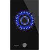 Cecotec Piano Cottura Gas Butano e Naturale 1 Fuoco Bolero Squad G 1200S Glass Black. 3500W, Vetro Nero, Griglie Individuali Ghisa, WOK Tripla Corona, Accensione Elettrica, Sistema Sicurezza