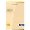 Cecotec Mini Frigorifero Retro Bolero CoolMarket TT Origin 110 Beige E. Mini Frigorifero Retro con Capacità di 110L, Classe E, Icebox, LED interno, Maniglia Cromata, Ripiani in Vetro