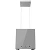 Cecotec Cappa Aspirante a Isola 44 cm - Cappa Cucina. Bolero Flux CCT 448000 Glass Grey A++ 44cm vetro grigio, Flusso d'Aria 800m3/h, 210W, A++, Touch, LED, Bluelit, Carbonio Ø176, alluminio 5 strati