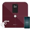 Cecotec Bilancia da Bagno Intelligente Surface Precision 10400 Smart Healthy Vision Garnet. Misurazione di Bioimpedenza, App, 15 Parametri