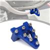 Runfarr Pedalino Freno Posteriore Moto,in Alluminio Billet CNC-Blu | Puntale Freno Posteriore Moto per Pit Bike Dirt Bike Motocross Enduro Supermoto