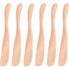 JIVIMOCO Coltello per Burro in Legno Spalmatore per Formaggi 6,5 Pollici, Coltello per Marmellata Coltello per Burro Coltello per 6 Pezzi