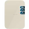 Cecotec Minicooling Bolero Minicooling 20L Bahamas Beige. 20L, Mini Frigo 12V-220V, Compatibile Con Auto-Camper, Funzione di Raffreddamento-Riscaldamento, Gamma di Temperatura 7-65°C, Trasporto Facile