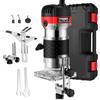 Anbte Rifilatore Fresatrice con Controllo della Velocità,6,35mm(1/4 di pollice)28000R/MIN Palmare Rifilatore per Legno 800W Taglialegna Professionale Utensili Elettrici Per Scanalatrice Rettifica/DIY