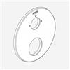 Fortis Toya round ricambio copertura, per rubinetto vasca monocomando, 78953RXMPC, Toya cromo [Rubinetteria Bagno > Ricambi Rubinetteria Bagno]