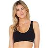 Boody Reggiseno modellante imbottito - Bralette senza cuciture con imbottiture rimovibili, vestibilità di supporto in viscosa di bambù, Nero - Confezione da 1, XS