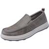 Generisch Scarpe basse per uomo, semplici mocassini, scarpe da guida, in pelle morbida, antiscivolo, tacco piatto, flessibile, lassigo, scarpe da camminata, impermeabili, senza lacci, cachi, 48