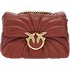 Pinko love puff mini bag butterfly quilt red - rosso, unica