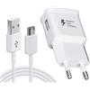 PfirstDa Caricatore Rapid Cavo USB C 1m, Compatibile Con Samsung Galaxy S8/S8+/S9/Plus S9+/S10/S10/Plus/S10e/S20/S21/A53/A54/A30/A20/A13/A42/5G/Note 5/4/3/LG G4/G3/ Xiaomi/Redmi Ecc (bianca)
