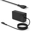 hafiuege Alimentatore Surface Pro 65W Caricatore per Microsoft Surface Pro X 7 6 5 4 3 Surface Laptop 3 2 1 Surface Book Surface Go con cavo