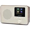 LEMEGA Radio Internet portatile LEMEGA IR1,radio digitale DAB/DAB+/FM,WIFI,altoparlante Bluetooth,schermo a colori,doppi allarmi,timer cucina/sleep,uscita cuffie,batteria e alimentazione USB- Noce