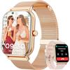 Haulvean Smartwatch, 1,85 Pollici, chiamate Bluetooth & messaggi, Impermeabile IP67, Oltre 110 Sport, contapassi, Monitor di saturazione dell'ossigeno, Compatibile con Android e iOS