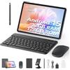 SVITOO Tablet, 10 Pollici, Android 15 con Tastiera, Penna, Custodia e Mouse, 12 GB RAM+128 GB ROM, Octa-core, 1280 x 800 HD, 6000 mAh (con NTC), Widevine L1, 8 MP+5 MP, 2,4 G+5 G, WiFi, GPS (Grigio)