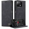Phernykas Cover per Xiaomi 11 Lite 5G NE/Mi 11 Lite 4G/5G, Flip Libro in Pelle Premium, Wallet Case con Porta Carte, Portafoglio Case Chiusura Magnetica, [Carta Fessura][Antiurtoo][Cavalletto], Nero