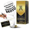 Aurìca Calice Vino Personalizzato NON RUSSO, SOGNO DI ESSERE UNA MOTO - Bicchiere Piegato Da 440 Ml Per Sognatori... A Ruote Libere! Un Regalo Divertente Per Chi Ama Ridere E Bere Un Buon Bicchiere!
