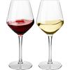 HAHASHOW Bicchiere da Vino Bianco, Tritan-Plastica Divino Calici vino rosso 440ml per campeggio festa, Adatto alla Lavastoviglie, Set di 2
