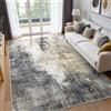 BEIMO Tappeto Salotto Pelo Corto, Moderno Tappeto Camera Da Letto, Tappeti Antiscivolo Lavabile, Tappeti Astratto per Cameretta, Soggiorno, Sala, Scendiletto, Grigio, 120x170cm