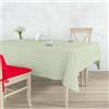 Gilania Tovaglia Antimacchia Rettangolare 140x240 cm, Ciliegie Quadri Verdi | Lavaggio facile e asciugatura rapida, Adatta a tavoli da 8 persone