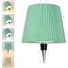 Beaeet Lampada da bottiglia LED da tavolo senza fili, con touch dimmerabile a 3 colori, ricaricabile USB-C, per camera da letto, terrazza, feste o campeggio - Verde menta