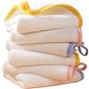 Polyte - asciugamano per neonato in microfibra premium anti-pelucchi - ipoallergenico - bianco - 25 x 25 cm - 6 pezzi