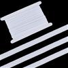 GORGECRAFT 10 Iarda 10 mm di Larghezza Nastro Elastico Antiscivolo Fascia Elastica in Silicone Gomma Elastica Cintura Elastica per Indumenti Fai da Te Cucito Artigianato Pantaloncini, Bianco