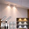 CLAR - Luce LED Sottopensile con Sensore di Movimento, Senza Fili e Ricaricabile, Luce Magnetica per Cucina e Armadio, 30 cm (Pack 2)