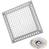 Yuqilin Filtro Doccia Capelli Quadrato, 12,2 X 12,2 cm Filtro Scarico Doccia, Anti Intasamento, Tappo Lavandino Bagno, Tappo Doccias Raccogli Capelli, per Gli Scarichi a Pavimento di Bagni e Cucine