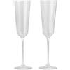 Livellara 3210008 Set di 2 flute di champagne - bicchieri di Prosecco da 240 ml, facile da pulire, bicchieri da tostatura celebrativi, ideale per casa, feste, nuovi proprietari di case e ristoranti