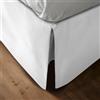 10XDIEZ coprirete (bianco - letto 160 cm) | 60% cotone e 40% poliestere, colore bianco sole, per letto da 160 cm, per vestire la rete con mantovana da 30 cm