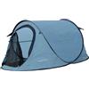 La zappa Tenda da campeggio Popup per escursioni 2 posti (Blu)