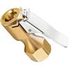 Kelisdi Mandrino ad aria da 1/4 Heavy Duty normalmente aperto dritto Lock-On mandrino per pneumatici con clip per compressore manometro gonfiatore