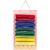 Zillary Organizer per Cinture di Arti Marziali, Espositore per Cintura da Taekwondo, Display per Cintura, Espositore per Cintura Karate Antipolvere per 8 Cinture di Arti Marziali e 5 Medaglie (Rosa)