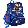 PRESTIGE & DELUXE Zaino Scuola Estensibile Sonic personaggi + omaggio orologio digitale Sonic con set scrittura bicchiere portapenne e penna colorata