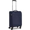Worldpack Set di valigie morbide, 3 pezzi, trolley da viaggio in poliestere robusto di alta qualità, per uomo e donna, 4 ruote doppie e lucchetto TSA, serie Chicago, blu scuro, Koffer S (55 cm),