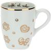 THUN - Tazza Colazione con Decorazioni Natalizie - Mug per tè, caffè, Latte - Idea Regalo Natale - Accessori Cucina - Linea Gold Icons - Porcellana, Oro 24 k - 300 ml