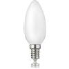 hellum 207217 - Lampadina a LED E14, 4,5 W, luce bianca calda, con filamento LED da 470 lumen, attacco E14, sostituisce lampadine a LED da 40 Watt, C35, 2700 Kelvin, bianco caldo, opaco, 207217